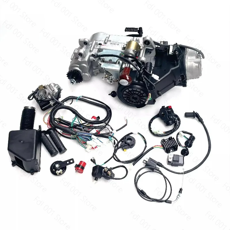 Four-Wheel ATV Steel Tube Kart Motorcycle 150/200cc Engine GY6 Continuously Variable Speed Built-in Reverse Gear view 2