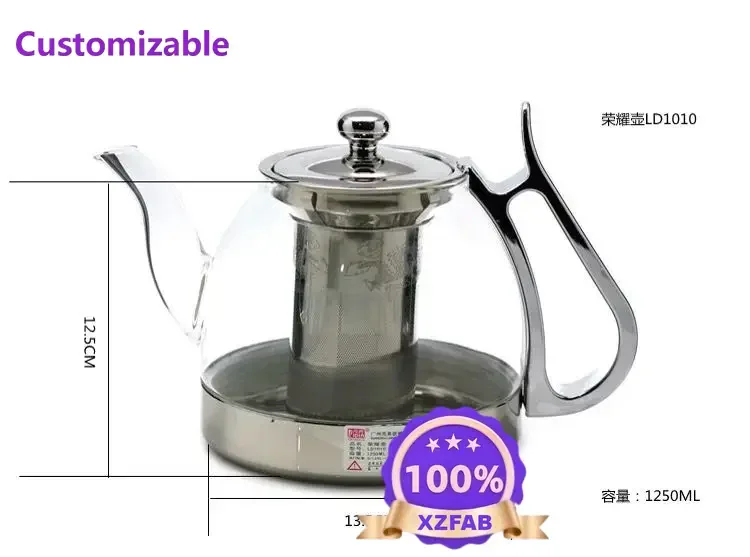 Factory Direct 2026 Stainless Steel Induction Cooker Special Glass Boiling Teapot Heat-resistant Heating Tea Infuser Kung Fu Tea