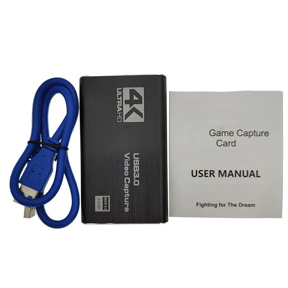 Imagem -02 - Usb 4k 60hz Hdmi-placa de Captura de Vídeo Compatível 1080p para a Placa de Gravação do Jogo Caixa de Transmissão ao Vivo Usb 3.0 Grabber para a Câmera Ps4