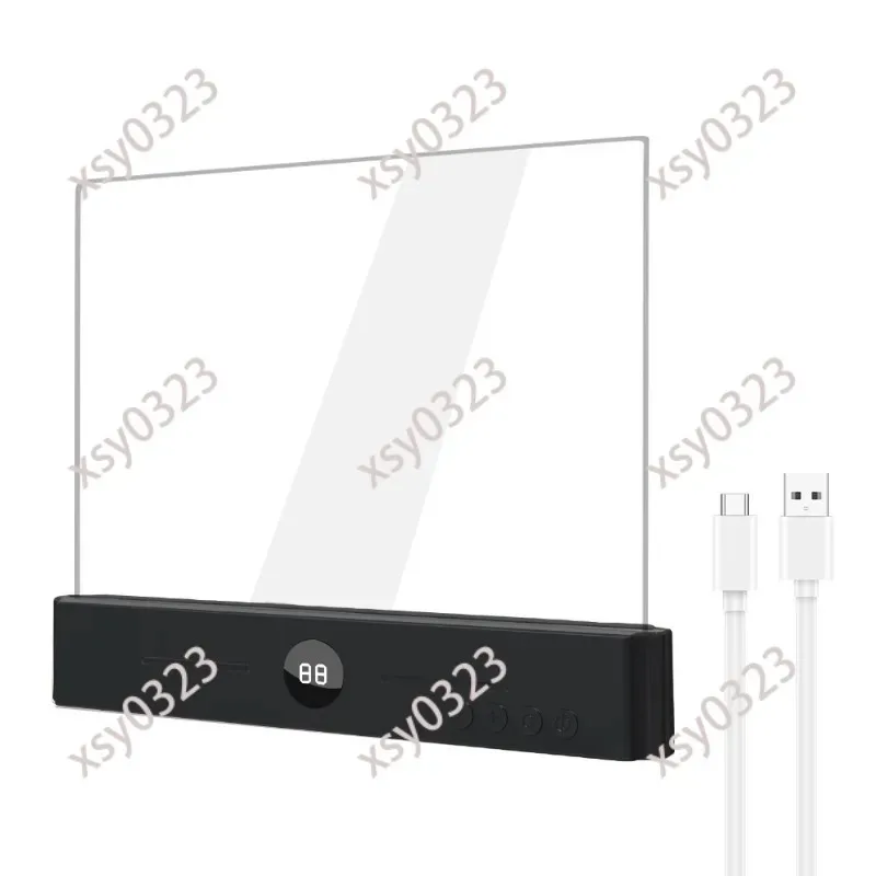 LED flat reading bedside eye protection reading dormitory learning artifact stepless dimming clip book lamp