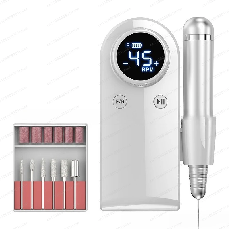 Rechargeable Nail Art Portable Rechargeable Sander Electric Nail Remover Nail Grinding 45000 RPM Tool