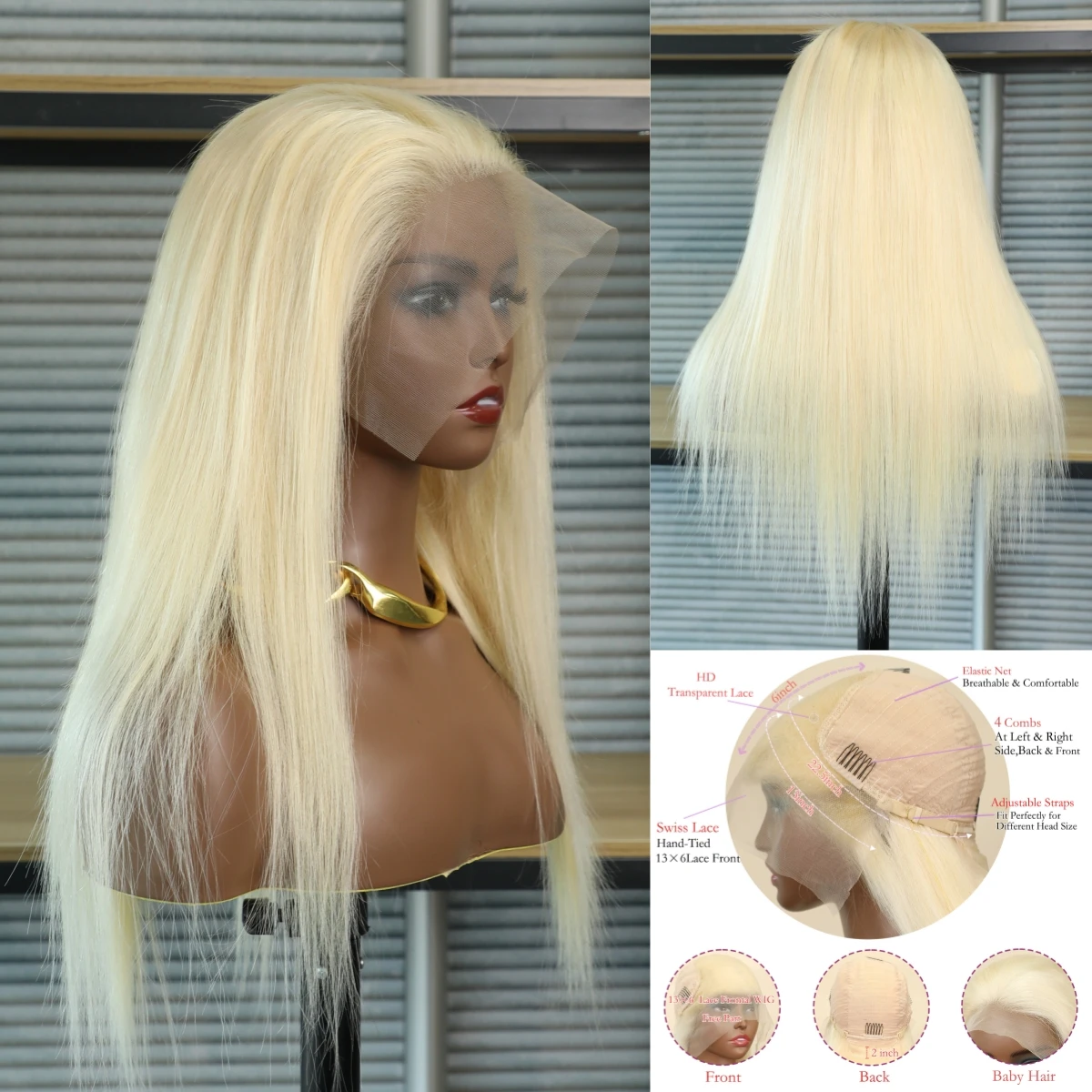 613 Blonde for Woman 13x6 Hd Lace Frontal Wig 13x4 Straight Human Hair Brazilian Remy Wigs Closures Frontals For Black Women