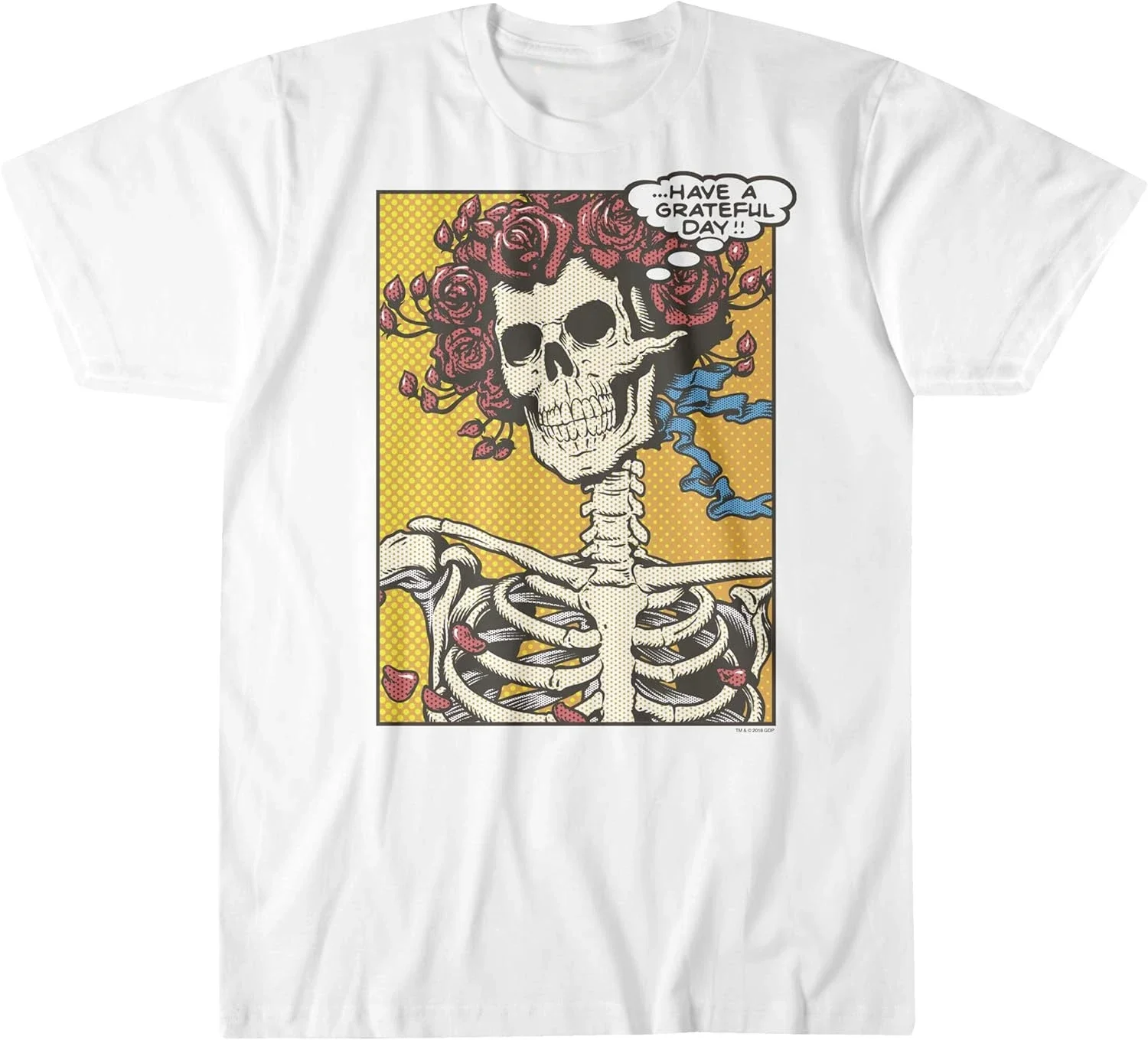 D Summer Unisex-Adult Standard Dead Pop Art Bertha Have a Grateful Day Ss T-Shirt