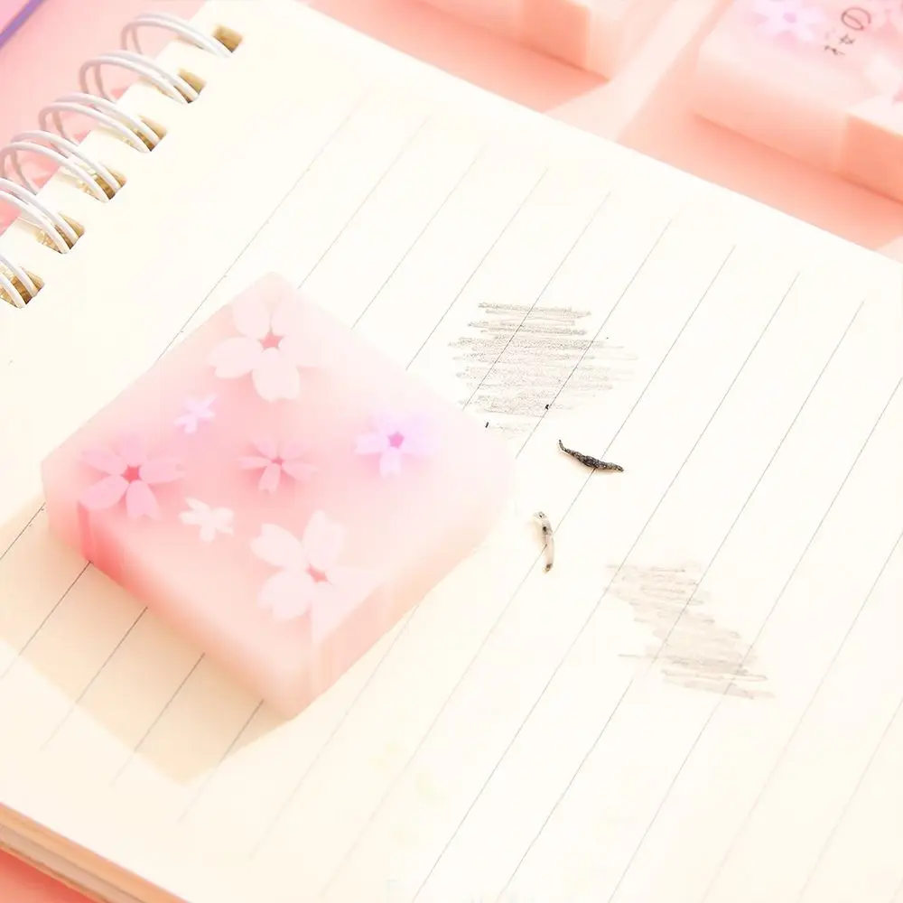 Less Rubber Debris Square Pencil Eraser Handwriting Traceless Art Pencil Eraser Four Leaf Clover High Elasticity