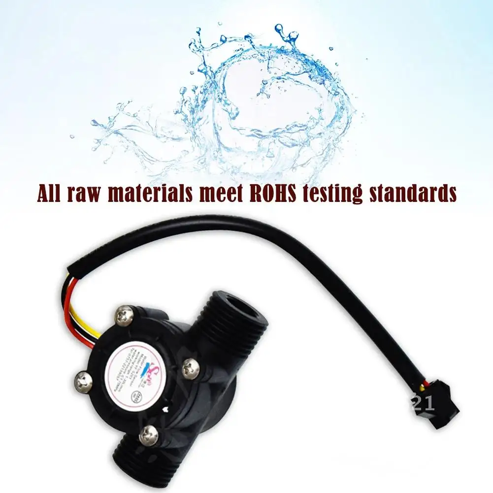 

DC 5-18V Water Flow Sensor 1.75MPa Water Control Liquid Flowmeter Hall Flow Sensor Switch YF-S201 for 1/2 inch Water Dispenser