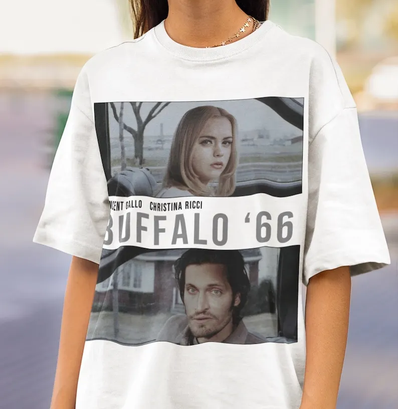 Buffalo '66 Movie T-shirt, Unisex, Vintage Retro Movie Tee Shirt, Gift for Vincent Gallo Fans, Washed Oversized Shirt