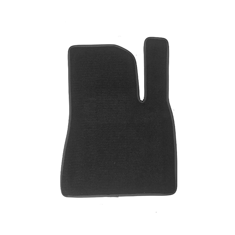 ل تسلا 2021-2023 نموذج 3 3 قطعة ماستر وطيار القدم والصف الخلفي وسادة بلاستيكية للأرضية نمط TPE وسادة قدم مخملية دقيقة