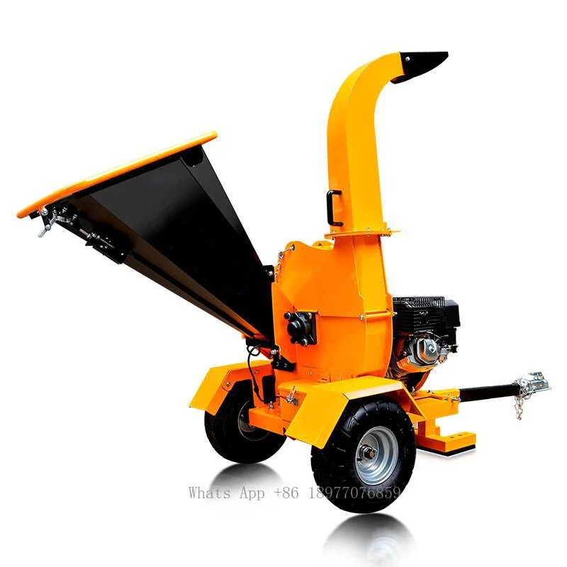 Large Scale Wood Crusher Garden Straw Wood Crushing Tree Branch Multipurpose Mobile Gasoline Engine Crusher Machine