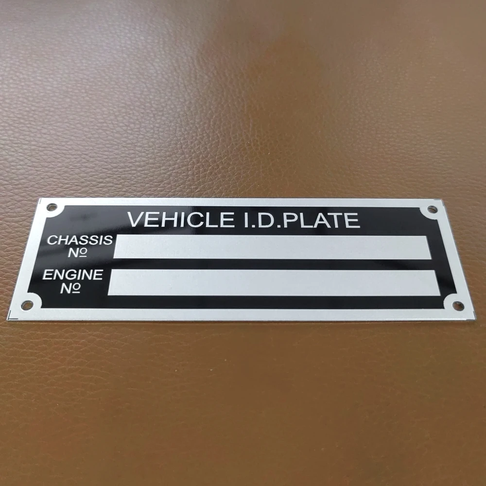 Trailer Vehicle ID Tag Aluminum Plant VIN Chassis Plates Car Motorbike Caravan RV Parts Camper Accessories