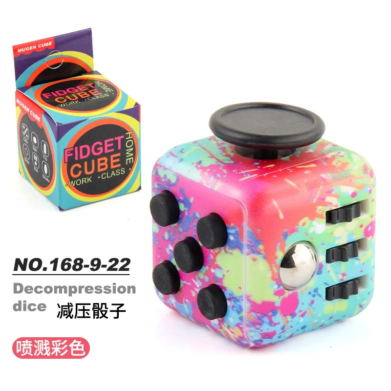 Antistress Cube Relief Dice Anxiety Kids Attention Focus Toys Funny Decompression Camouflag Cube Gaming Toys For Adult Kids Gift