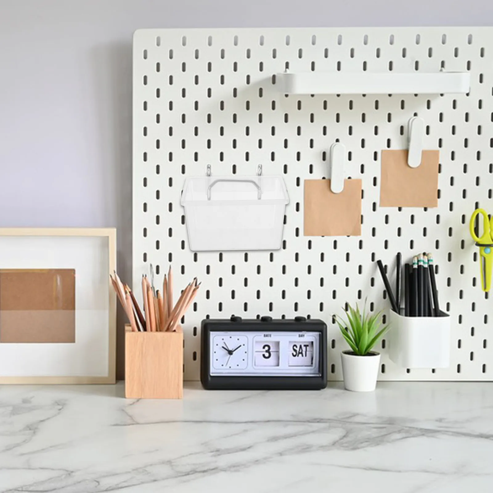 

Pegboard Bin Plastic Storage Container Hardware Organization Durable Pp Material Hook Fastener Garage Workshop Tool Organizer