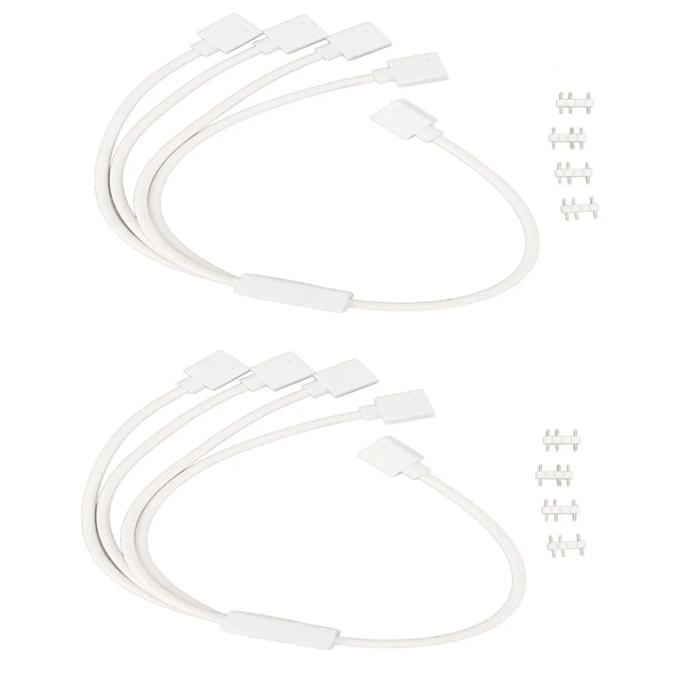 2PCS 1 To 4 Female To Female 5V ARGB Splitter Cable 4 Pin Plugs 30cm Length LED Splitter Cable 5V 3 Pin Extension Cable