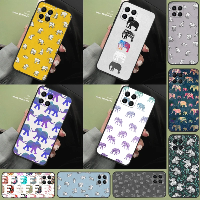 Cute Baby Elephant Phone Case For Huawei P40 P20 P50 P30 Pro Nova 9 5T Cover For Honor 50 Lite X9 X8 X7 Case