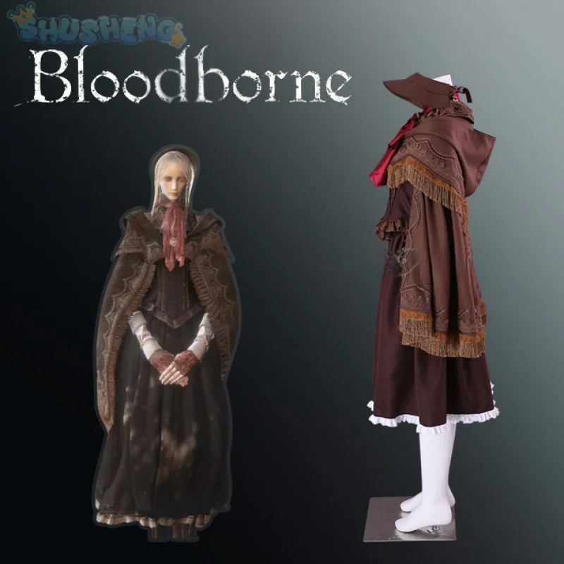 Game Bloodborne Cosplay doll The daughter of the universe Costume Shawl hat scarf handguard dress Halloween party Doll uniform