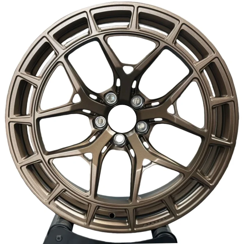 Custom 6061 Racing Five Spoke One-Piece Forged Alloy Wheels 30mm ET 5x112 5x114.3 5x120 18-21 Inch Universal Passenger Car Rims view 2