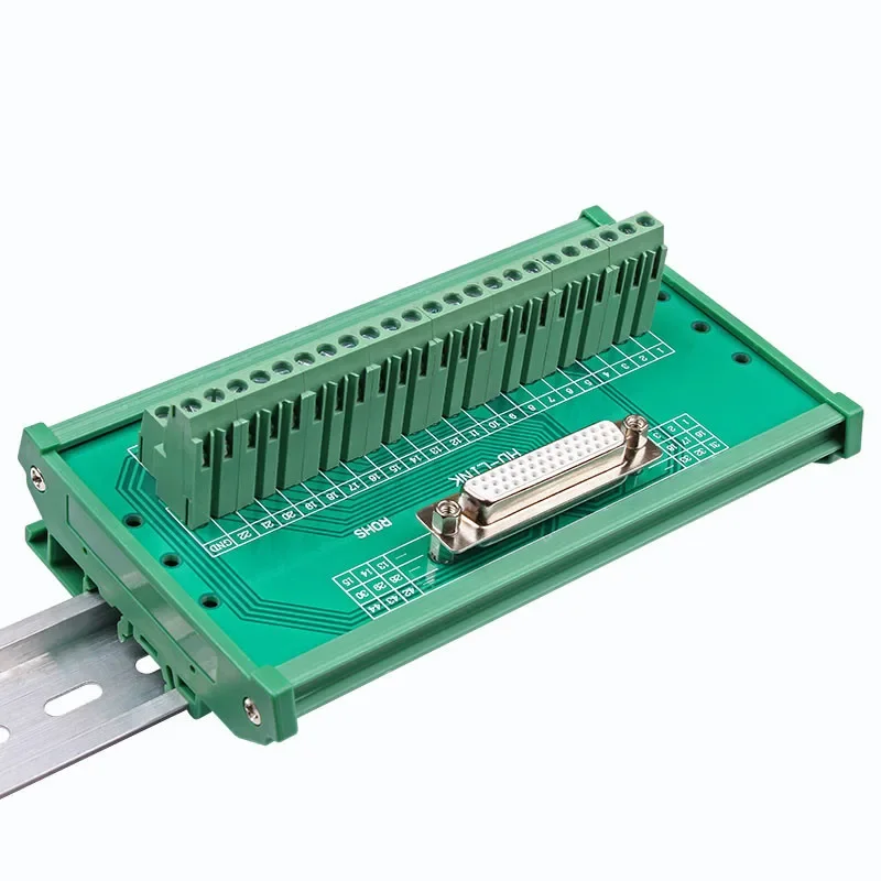 DB44 Connector D-SUB 44 Pins DR44 Female/Male 44pin Port Din Rail Mounting Terminal Block Adapter Converter PCB Board Breakout