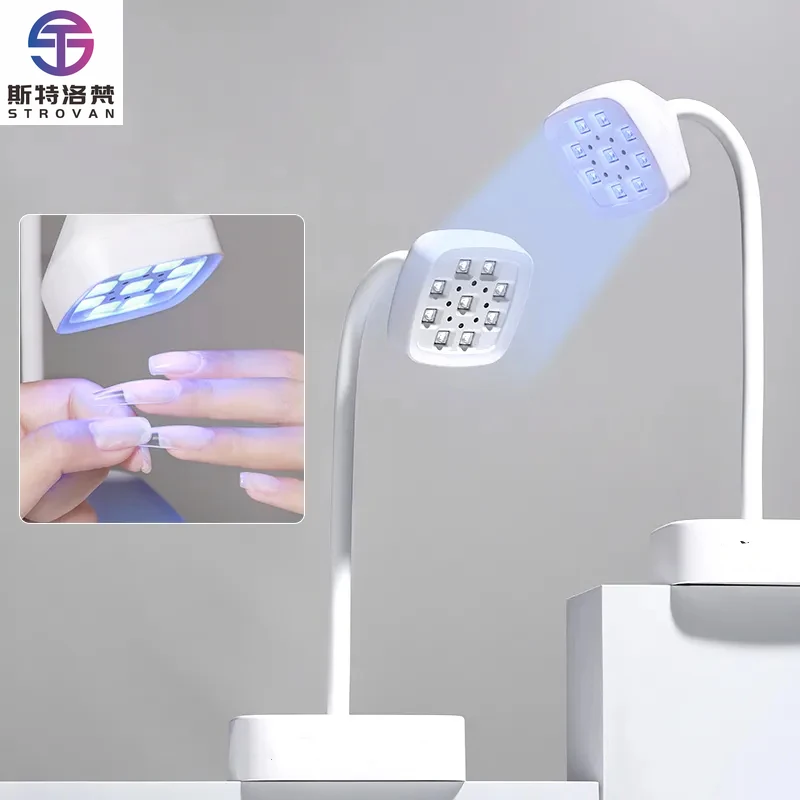 

STLF LZS Wholesale Cordless UV LED Gel Nail Lamp Rechargeable Lotus Mini Table Lamp for Gel Nails Electric Power Supply Nail Dry