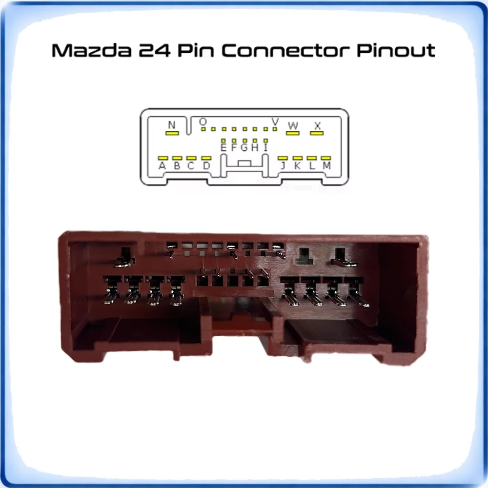 Car Accessories Radio Power Wiring Harness Adapter Cable for Mazda 2 CX-5 Low Trim Android Stereo Player Installation