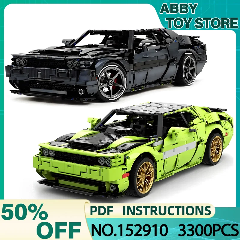 IN STOCK 152910 Demon Hellcat GT Super Sport Car Building Blocks High-tech Vehicle Bricks Puzzle Assembly Toy Christmas Gfit Kid