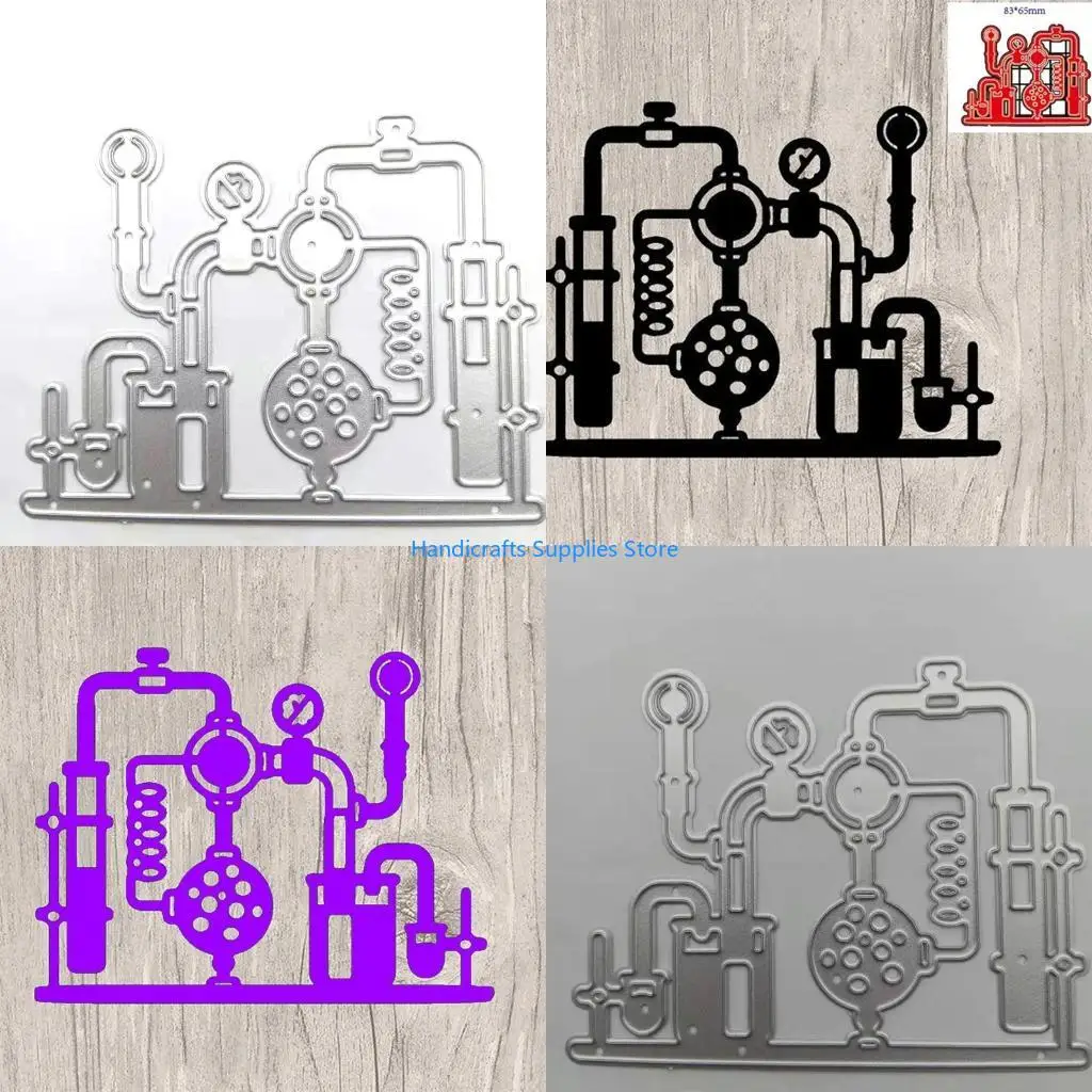 R1WA Metal Cutting Die Template Test Tube Set Decorative Scrapbooking Diary Photo Album Embossing Dies Stencils