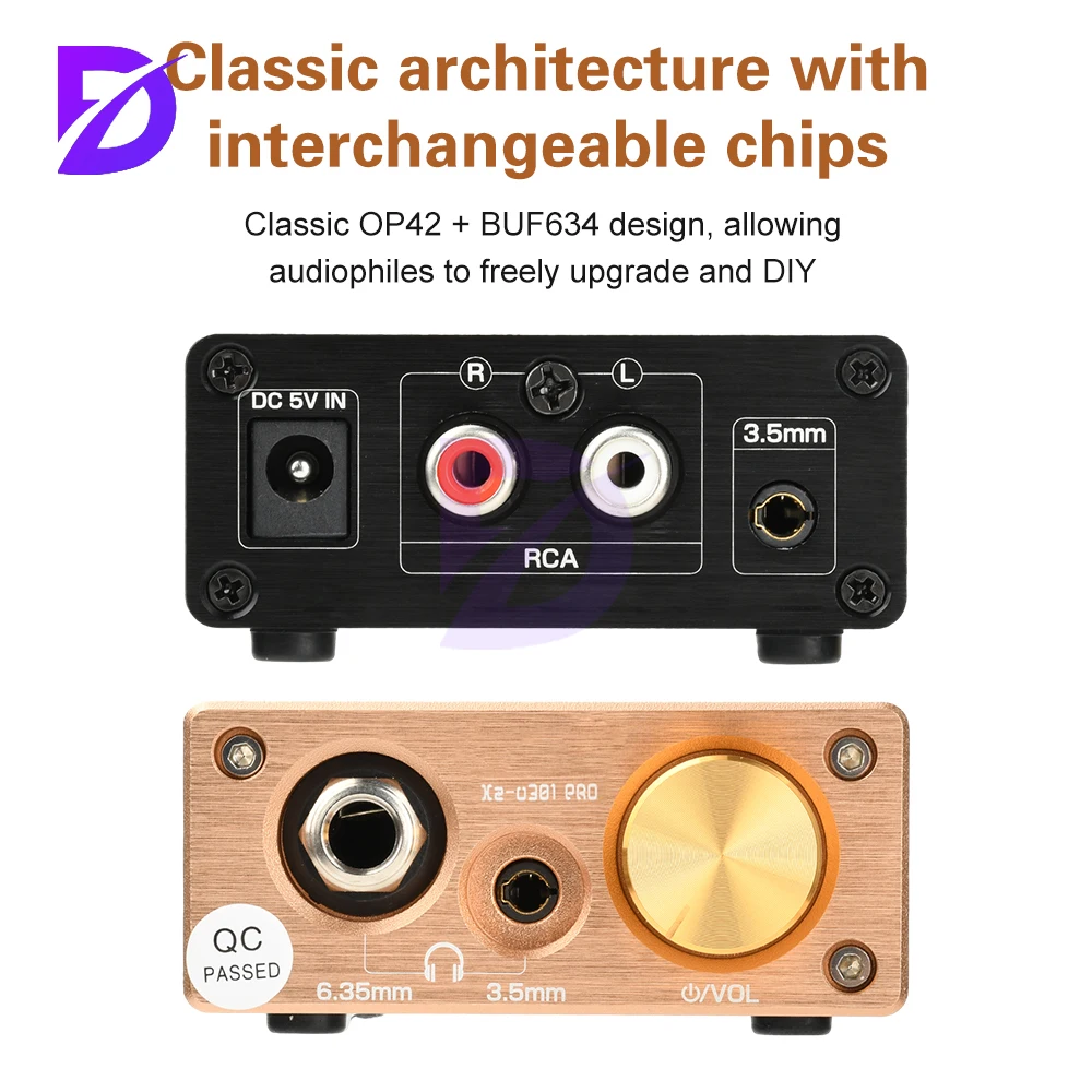 Xz-U301Pro DC 5V クラス A ヘッドフォン アンプ Hi-Fi ヘッドフォン アンプ リニア ヘッドフォン ハイパワー デスクトップ ヘッドフォン アンプ