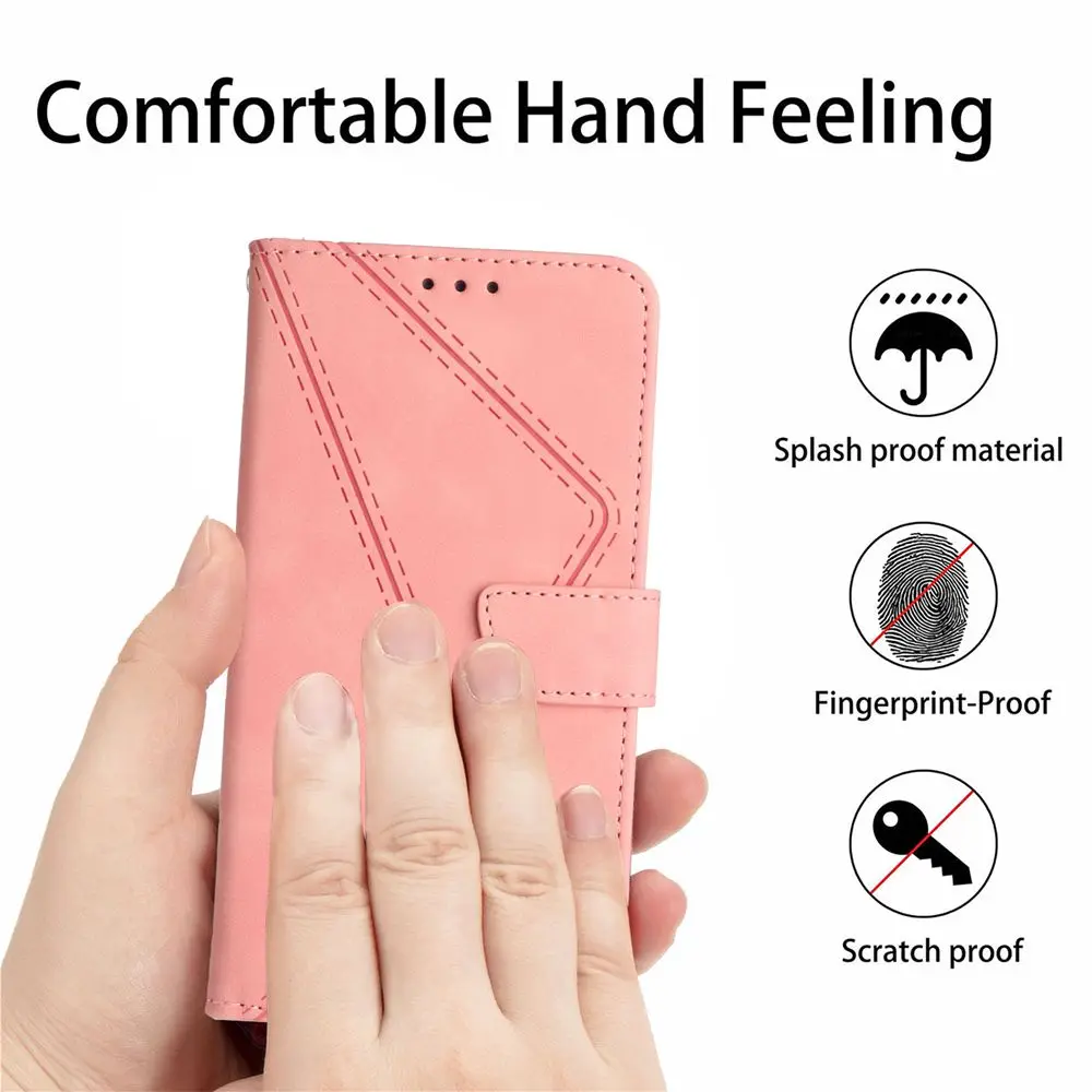 Leather Wallet Phone Case for Funda TCL 20 Pro 20S 40 SE 10 SE 205 30 SE T-Mobile Revvl 6 5G Cases Luxury Splice Flip Back Cover