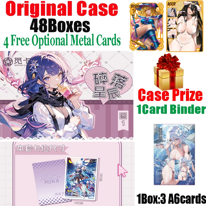 Seeking Card Shattered Stars A6 Goddess Story Collection Cards Anime Girl Party Swimsuit Bikini Feast Kids Toys And Hobbies Gift