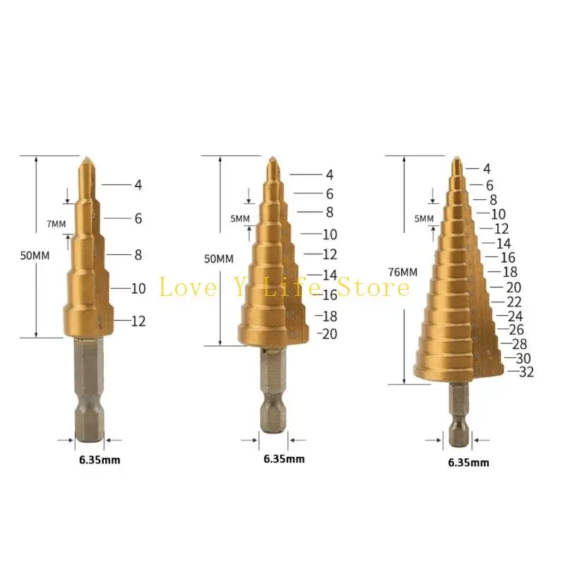 Punti trapano in acciaio velocità L74C per perforazione fori in legno in legno in metallo