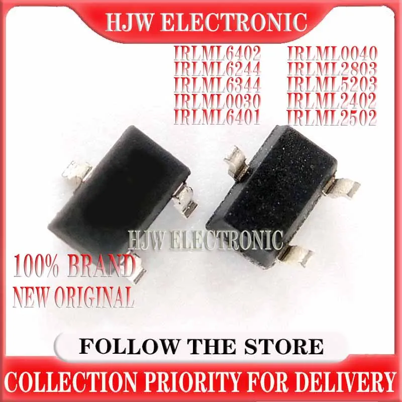 

100pcs IRLML2502TRPBF SOT23 IRLML2502 SOT SOT-23 IRLML2402 IRLML2803 IRLML0030 IRLML5203 IRLML6344 IRLML6402 IRLML6401 IRLML6244