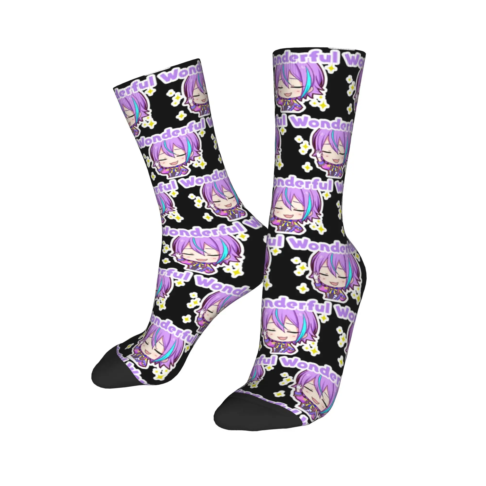 Autumn Winter Casual Women Men Project Sekai Rui Kamishiro Socks  Sweat Absorbing Skateboard Socks