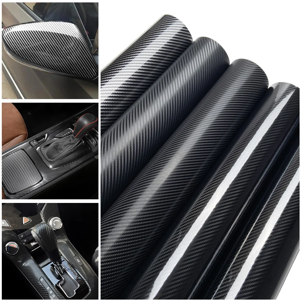 

2D 3D 4D 5D 6D глянцевая виниловая пленка из углеродного волокна, пленка для кузова автомобиля, компьютера, мотоцикла, пленка, самоклеящаяся наклейка