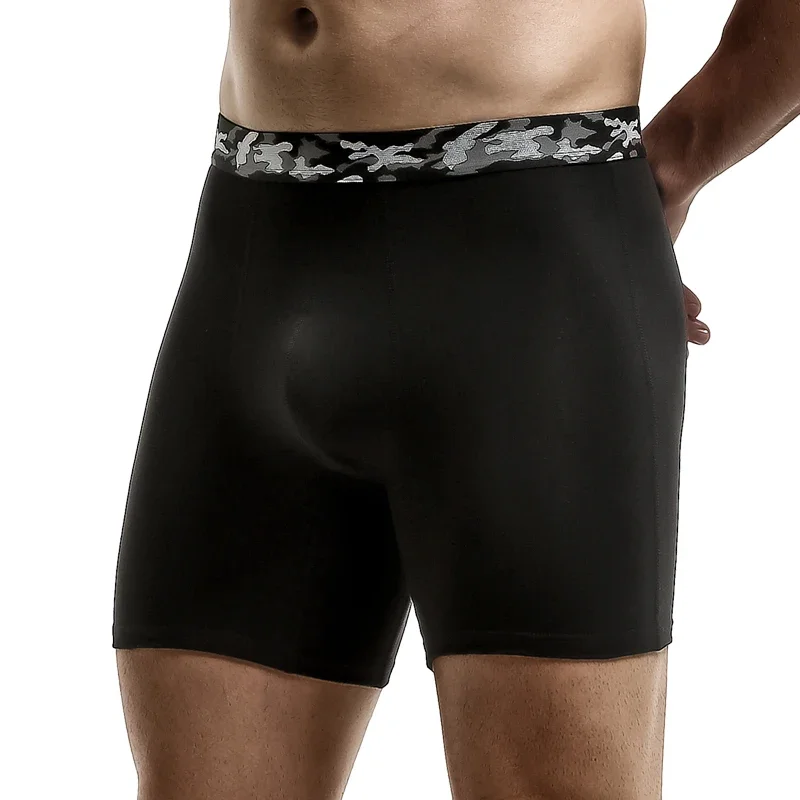 3 قطع ملابس داخلية رياضية للرجال، سراويل بأربعة زوايا، سراويل داخلية للتدريب عالية المرونة من القطن الخالص سريعة الجفاف