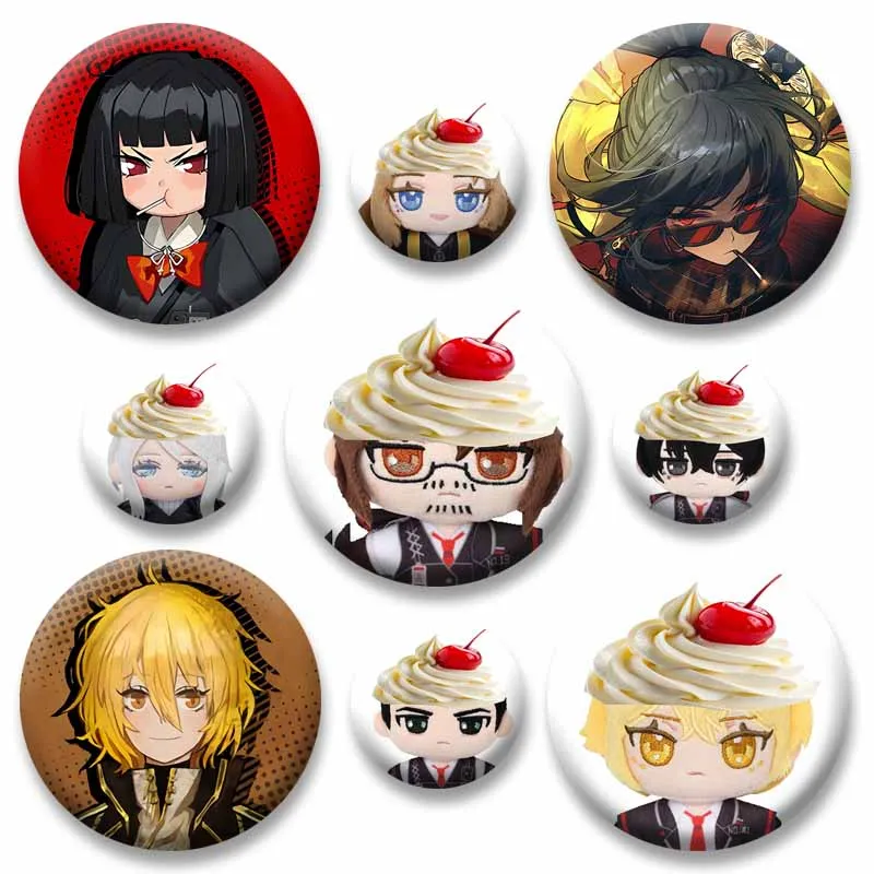 Pop Game Limbus Company Enamel Pins Hong Lu Ishmael Faust Yi Sang Coin Brooch Cartoon Cosplay Badge for Bag Jewlery Accessory