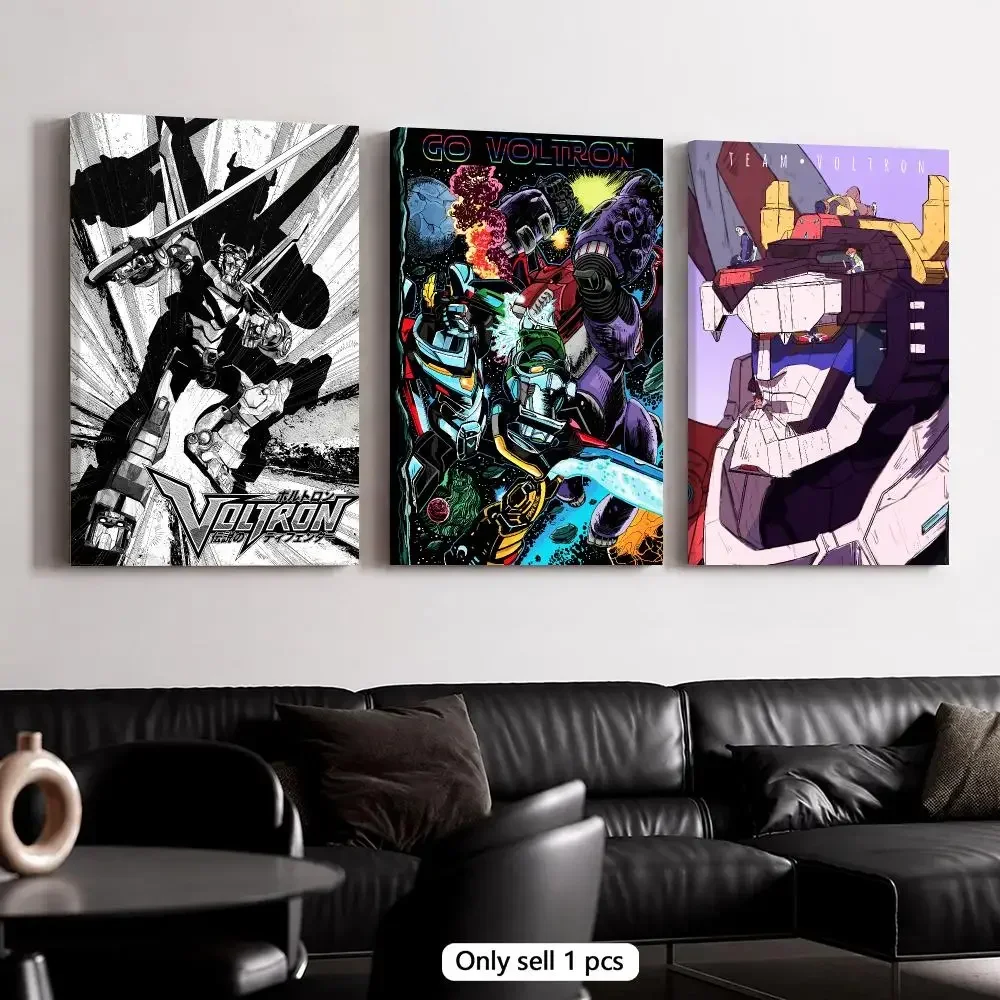 V-Voltron Legendary Defender Framed Wall Painting Canvas Poster Wooden Stretcher Frame Inner Frame Kit for Wall Art Painting