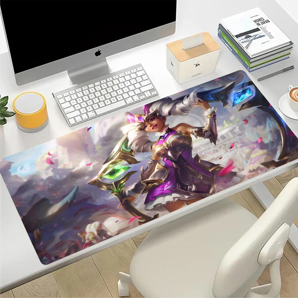 Большой коврик для мыши League of Legends qiyan, игровой коврик для мыши для ПК, игровой компьютерный офисный коврик для мыши XXL, Настольный коврик