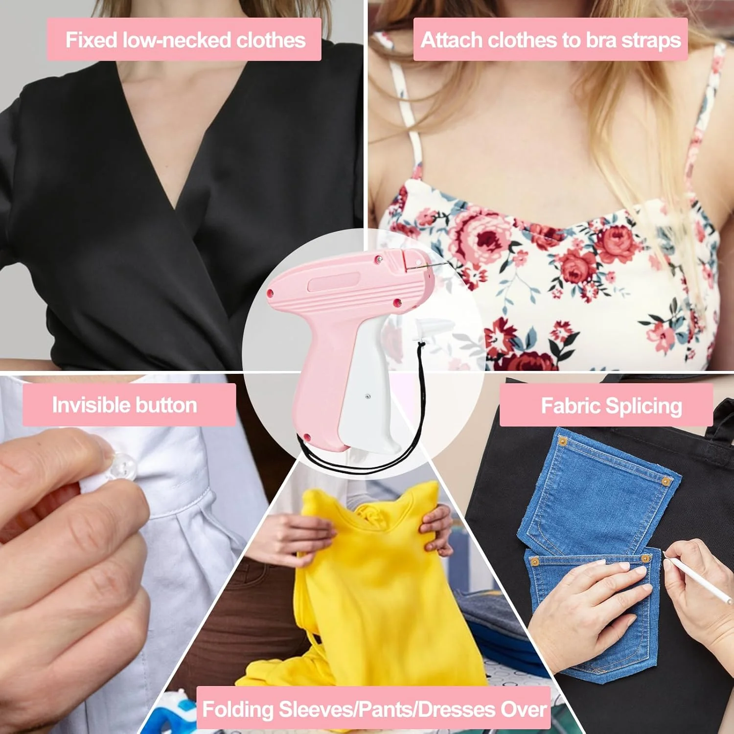 Luxury Version of the Fast Clothing Tag Gun with Hard Case, Clothing Label Machine with 2500 Barbs, 6 Needles, S Clothing and Apparel Price Tag Gun - 2500Pcs/1100Pcs Barbs (2 Set Options) view 5