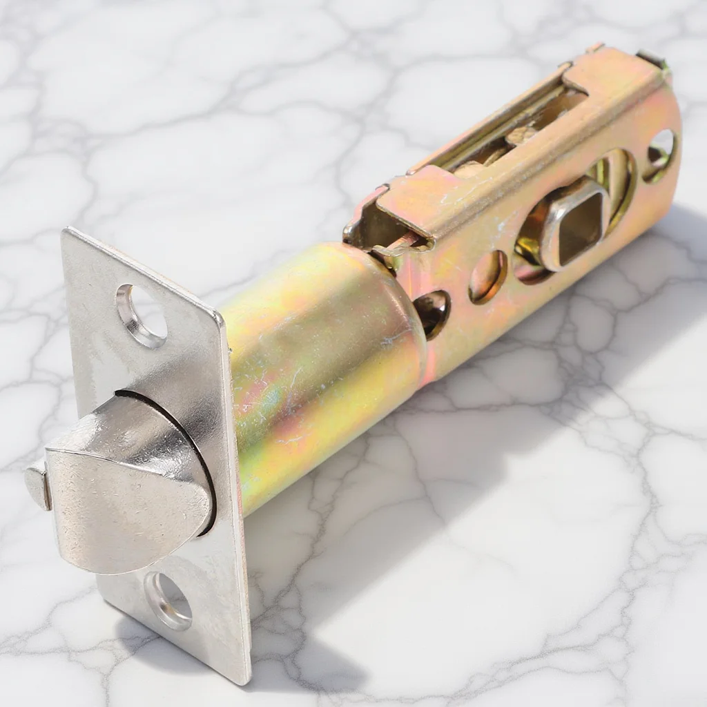 Loquet de serrure de porte réglable, conception tubulaire Mortice, Installation facile, pièces de rechange intérieures de chambre à coucher polyvalentes