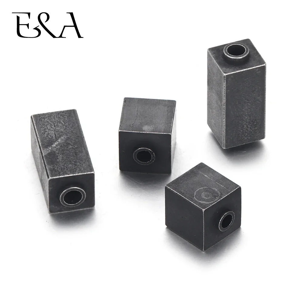 Stainless Steel Small Hole Vitage Spacer Beads for beaded Bracelet Making Metal Charms Accessories