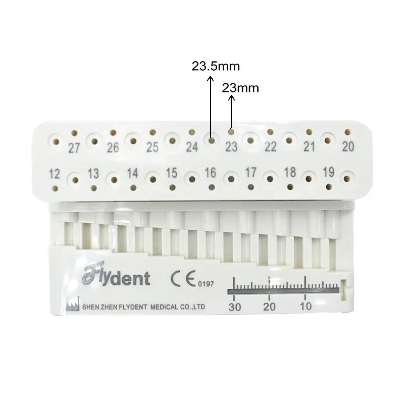 Dental Endo Files Measuring Block with Ruler  Endondontic  For Root Canal Files  Instrument Dentist Tool