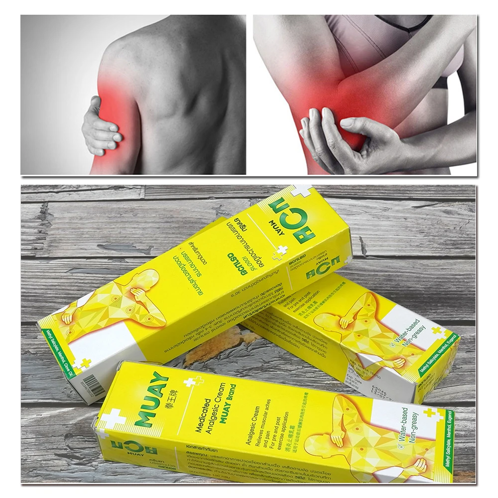 MUAY balm ointment pain relax balm relief plaster knee pain body muscle fatigue relieve pain and inflammation boxing champion