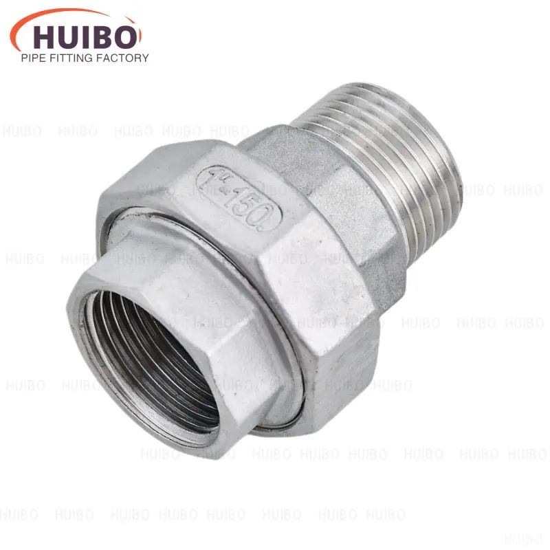 

3/8" 1/2" 3/4" 1" 1-1/4" 1-1/2" Activity Female to Male Thread 304 Stainless Steel Union Pipe Fitting Connector Adapter Coupler