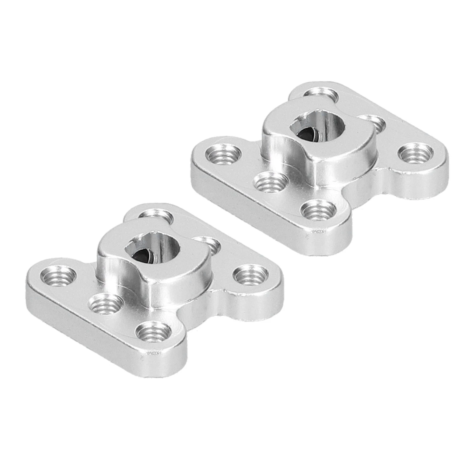 2Pcs Flange Shaft Coupling Aluminium Alloy 6mm D Hole Light Duty Flange Coupling Connector for Intelligent Robots