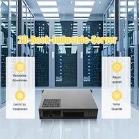 2U Chassis Aluminum Panel Ultra Short Industrial Control Server Chassis Data Storage Motherboard Server Case 2