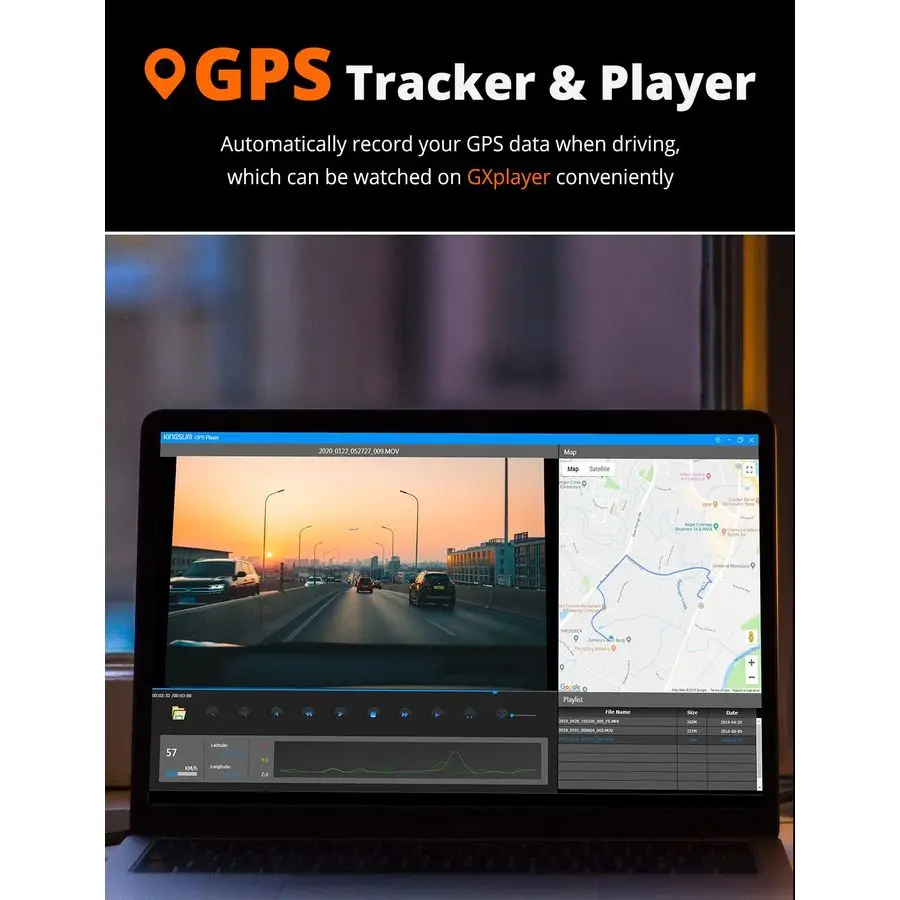 كاميرا D4 Dual Dash مع نظام تحديد المواقع WiFi المدمج، أمامي 4K 2.5K خلفي 1080P للسيارات، 3 IPS تعمل باللمس 170 FOV كاميرا لوحة القيادة مع Sony #5