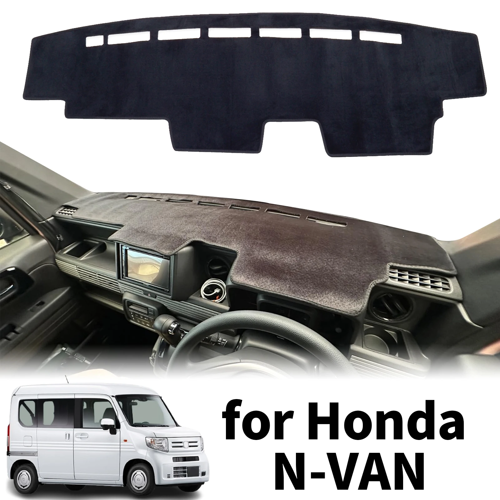 

fit for Honda N-VAN NVAN 2018-2025 JJ1 JJ2 RHD Car Dashmat Dashboard Cover Pad Protective Carpet Accessories DashMat Sunshade