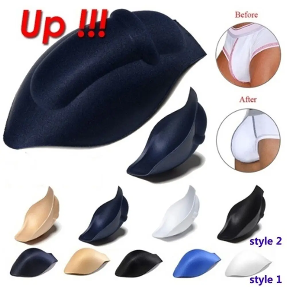 6 Colors Soft Jockstraps Briefs shorts Underwear Sponge Pouch Swimwear Enhancer Cup Bulge Pad