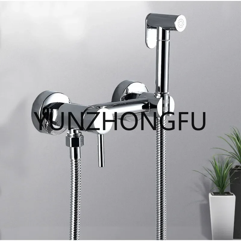 Portable Enjoy Clean Brass Bathroom Accessories Bidet Faucet Handheld Shower Bidet Spray Gun Cleaning Machine