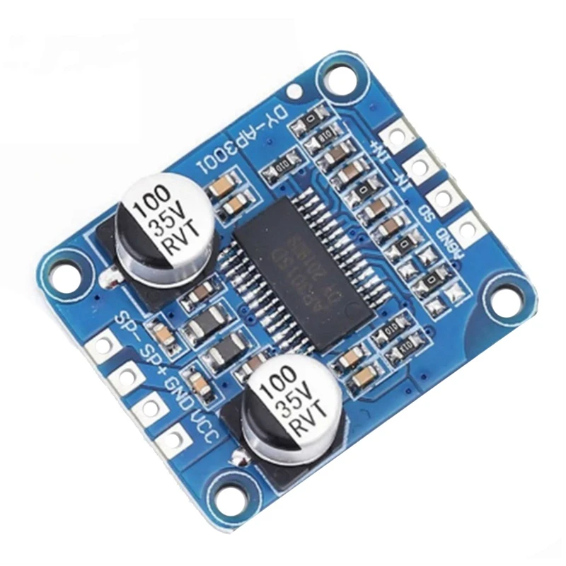 DY-AP3001 파워 앰프 보드, 클래스 D 모노 블록 앰프, 4Ω-8Ω 스피커용 앰프, DC 8V-24V, 10W, 20W, 30W