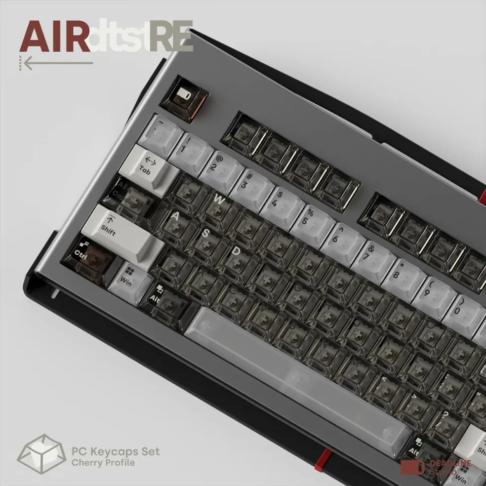 新品未使用 DEADLINE STUDIO AIR C PC Keycaps DEADLINE Studio Air DtstRE Theme Keycaps PC Custom Transparent