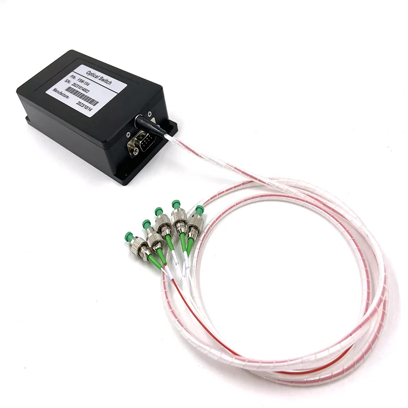 1x4 Mechanical switch as an path control device can realize multi-channel fiber optical path switch
